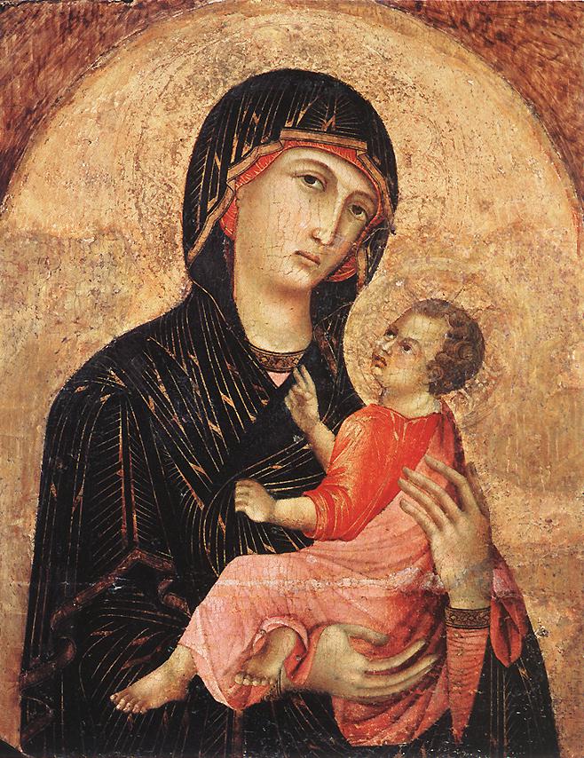 Duccio di Buoninsegna Madonna and Child (no. 593)  dfg